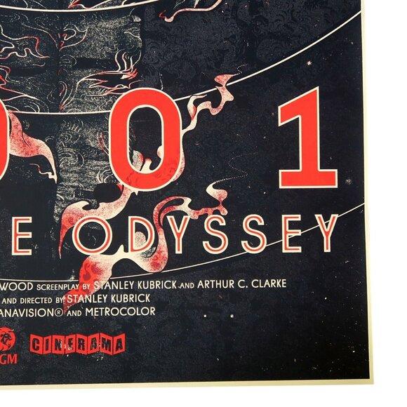 2001: A Space Odyssey Zarathustra Poster by Nikita Kaun – Silver Variant, 2016 - Picture 4 of 7